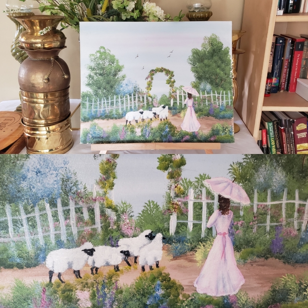 Beautiful Shepherd Girl Painting